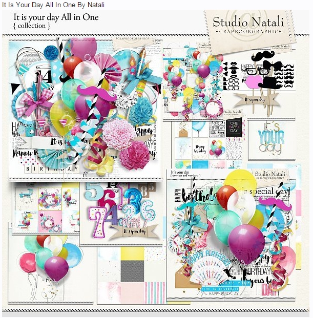 Скрап-набор ко дню рождения It Is Your Day_0.jpg